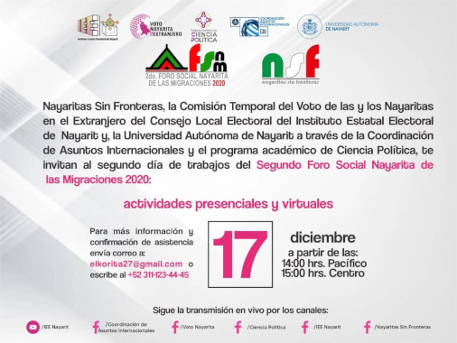 Conversatorio sobre voto de nayaritas en el extranjero