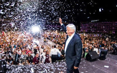 Fiesta nacional por triunfo de Obrador